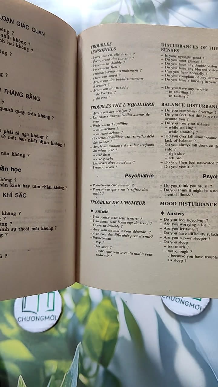 Hỏi Bệnh Bằng Tiếng Việt - Pháp - Anh 14