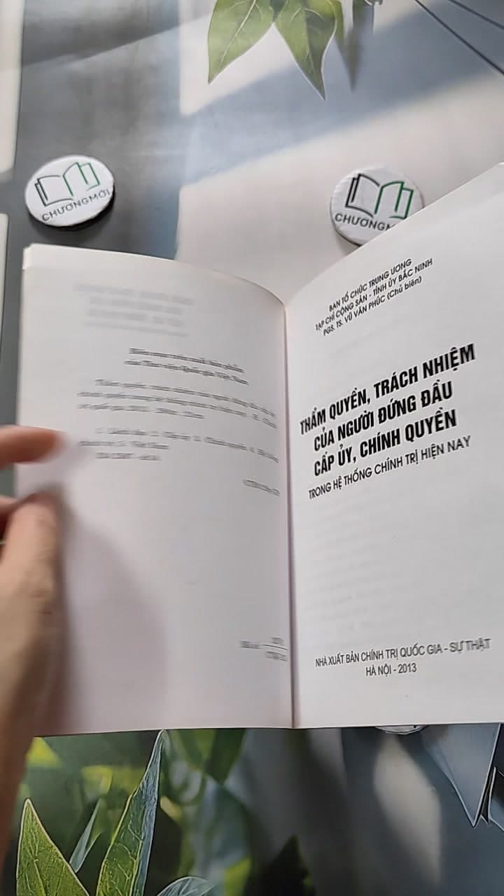 Thẩm Quyền, Trách Nhiệm Của Người Đứng Đầu Cấp Ủy, Chính Quyền Trong Hệ Thống Chính Trị Hiện Nay 8