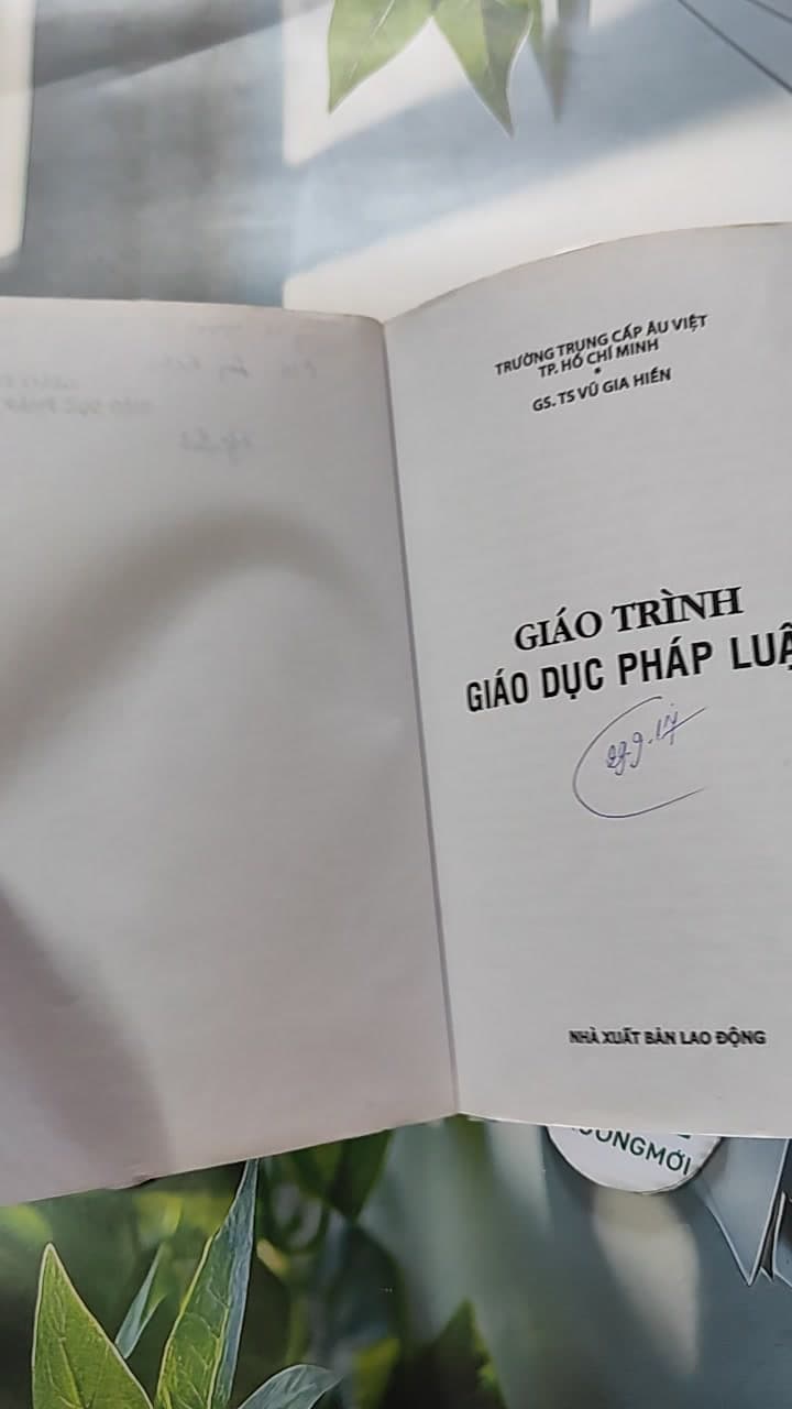 Giáo Trình Giáo Dục Pháp Luật 6